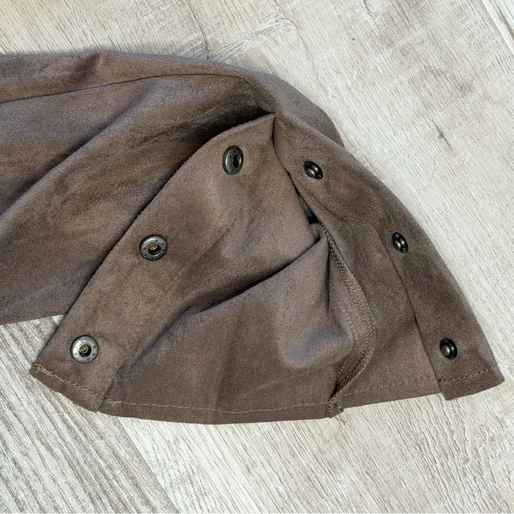 Kut from the Kloth Faux Suede lightweight Draping Jacket Women’s size XS Taupe